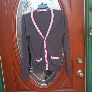 Sweater Gray with Red/White Trimming Size L